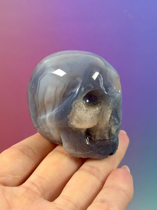 DRUZY AGATE SKULL (3) The Crystal Avenues 