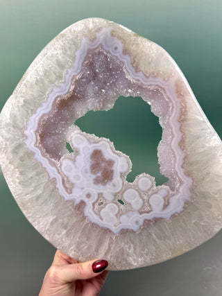 DRUZY AGATE SLAB XL (2) The Crystal Avenues 