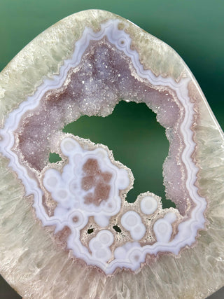 DRUZY AGATE SLAB XL (2) The Crystal Avenues 