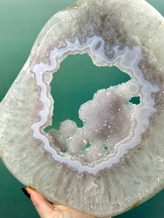 DRUZY AGATE SLAB XL (2) The Crystal Avenues 