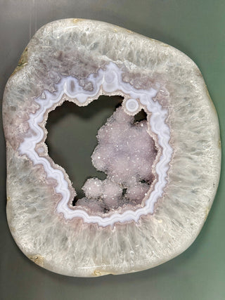 DRUZY AGATE SLAB XL (2) The Crystal Avenues 