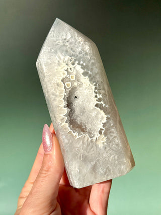 DRUZY AGATE TOWER - EXCLUSIVE QUALITY (13) The Crystal Avenues 