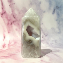Load image into Gallery viewer, DRUZY AGATE TOWER - EXCLUSIVE QUALITY (B) The Crystal Avenues 
