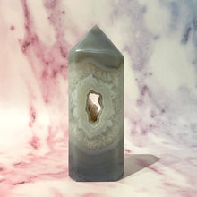 Load image into Gallery viewer, DRUZY AGATE TOWER - EXCLUSIVE QUALITY (E) The Crystal Avenues 
