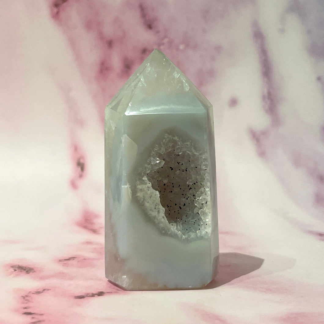 DRUZY AGATE TOWER - EXCLUSIVE QUALITY (U) The Crystal Avenues 