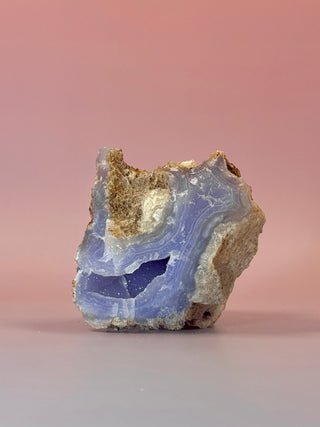 DRUZY BLUE LACE AGATE (2) Raw Crystal The Crystal Avenues 