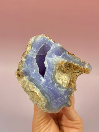 DRUZY BLUE LACE AGATE (2) Raw Crystal The Crystal Avenues 