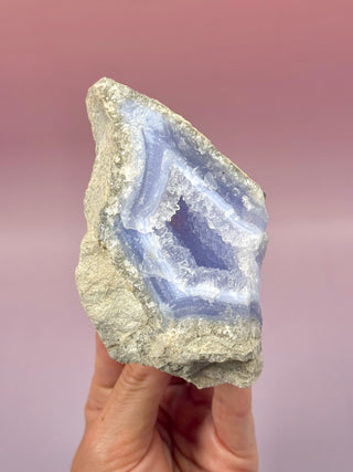 DRUZY BLUE LACE AGATE (3) Raw Crystal The Crystal Avenues 