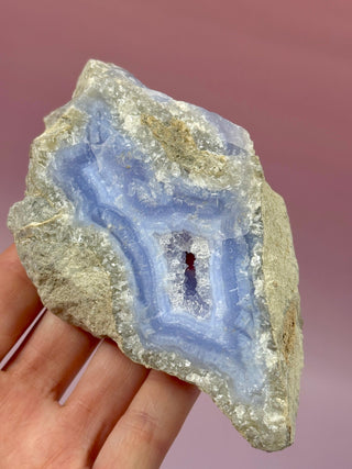 DRUZY BLUE LACE AGATE (3) Raw Crystal The Crystal Avenues 