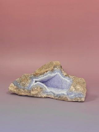 DRUZY BLUE LACE AGATE (4) Raw Crystal The Crystal Avenues 