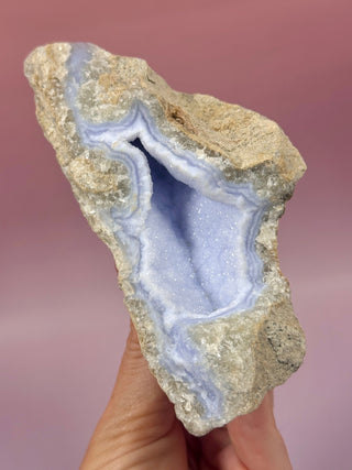 DRUZY BLUE LACE AGATE (4) Raw Crystal The Crystal Avenues 