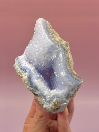 DRUZY BLUE LACE AGATE (5) Raw Crystal The Crystal Avenues 
