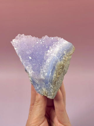 DRUZY BLUE LACE AGATE (6) Raw Crystal The Crystal Avenues 