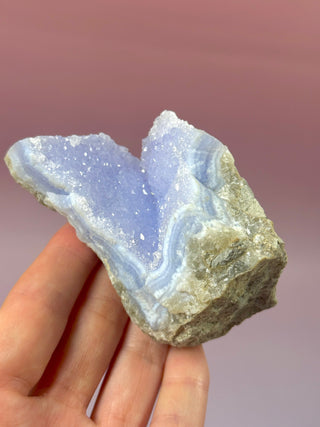 DRUZY BLUE LACE AGATE (9) Raw Crystal The Crystal Avenues 