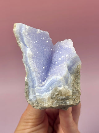DRUZY BLUE LACE AGATE (9) Raw Crystal The Crystal Avenues 