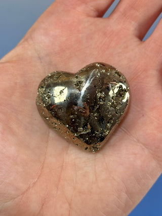 DRUZY PYRITE HEART (10) Heart The Crystal Avenues 