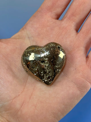 DRUZY PYRITE HEART (10) Heart The Crystal Avenues 