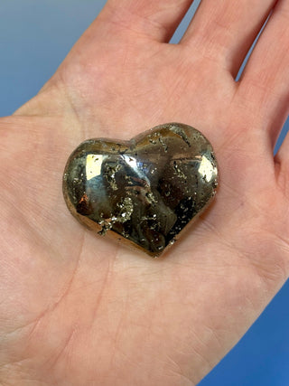 DRUZY PYRITE HEART (13) Heart The Crystal Avenues 