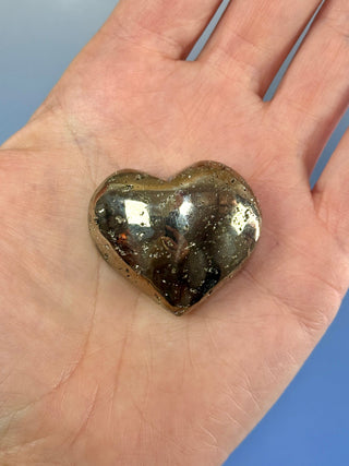DRUZY PYRITE HEART (17) Heart The Crystal Avenues 
