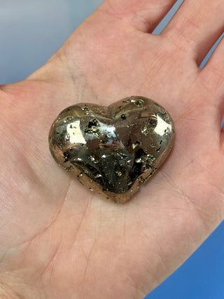 DRUZY PYRITE HEART (6) Heart The Crystal Avenues 