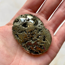 Load image into Gallery viewer, DRUZY PYRITE PALM STONE (3) Raw Crystal The Crystal Avenues 
