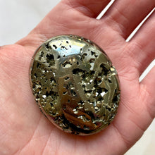 Load image into Gallery viewer, DRUZY PYRITE PALM STONE (5) Raw Crystal The Crystal Avenues 
