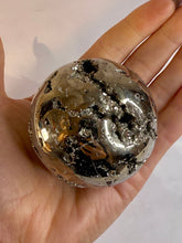 Indlæs billede til gallerivisning DRUZY PYRITE SPHERE (1) Raw Crystal The Crystal Avenues 
