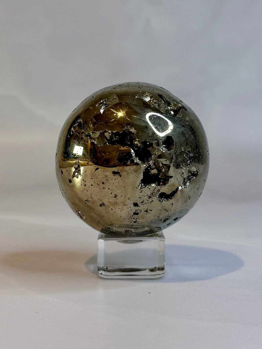 DRUZY PYRITE SPHERE (2) Raw Crystal The Crystal Avenues 