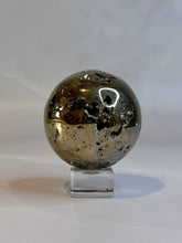 Load image into Gallery viewer, DRUZY PYRITE SPHERE (2) Raw Crystal The Crystal Avenues 
