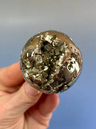 DRUZY PYRITE SPHERE (3) Raw Crystal The Crystal Avenues 
