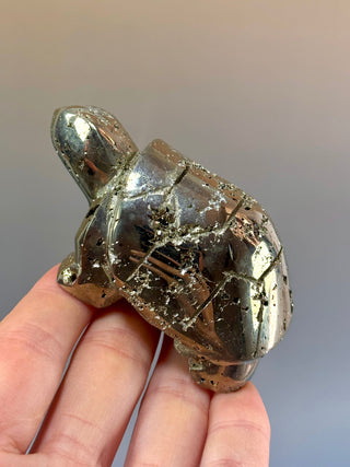 DRUZY PYRITE TURTLE (2) Heart The Crystal Avenues 