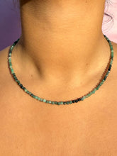 Indlæs billede til gallerivisning EMERALD FACET CHOKER NECKLACE - EXCLUSIVE Necklace The Crystal Avenues 
