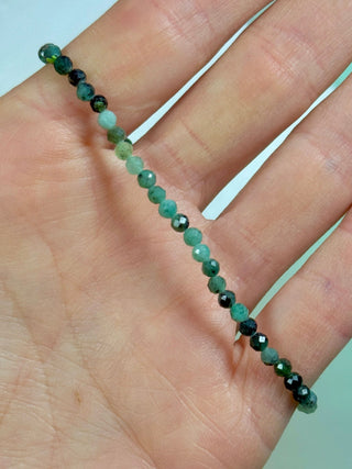 EMERALD FACET STRETCH BRACELET - EXCLUSIVE Bracelet The Crystal Avenues 