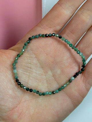 EMERALD FACET STRETCH BRACELET - EXCLUSIVE Bracelet The Crystal Avenues 