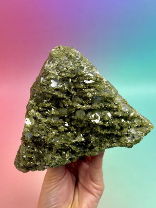 FAIRY FORREST EPIDOTE W. QUARTZ (1) Cluster The Crystal Avenues 