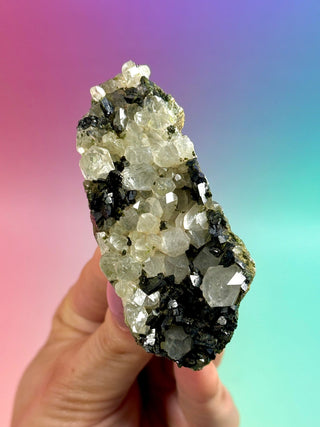 FAIRY FORREST EPIDOTE W. QUARTZ (17) Cluster The Crystal Avenues 
