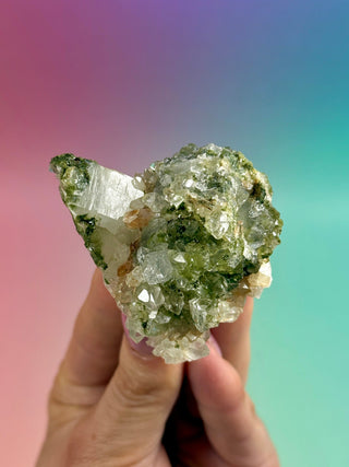 FAIRY FORREST EPIDOTE W. QUARTZ (23) Cluster The Crystal Avenues 