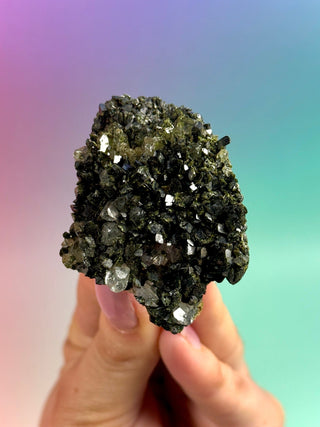 FAIRY FORREST EPIDOTE W. QUARTZ (26) Cluster The Crystal Avenues 