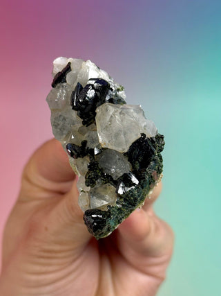 FAIRY FORREST EPIDOTE W. QUARTZ (27) Cluster The Crystal Avenues 