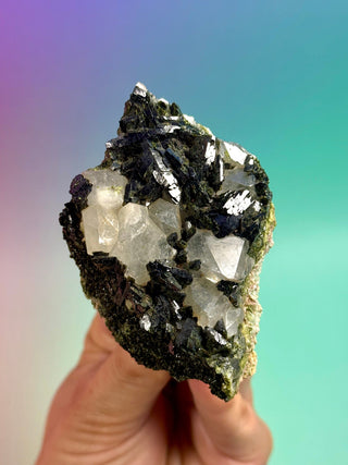 FAIRY FORREST EPIDOTE W. QUARTZ (8) Cluster The Crystal Avenues 