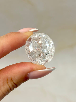 FIRE & ICE QUARTZ (1) Tumble stone The Crystal Avenues 