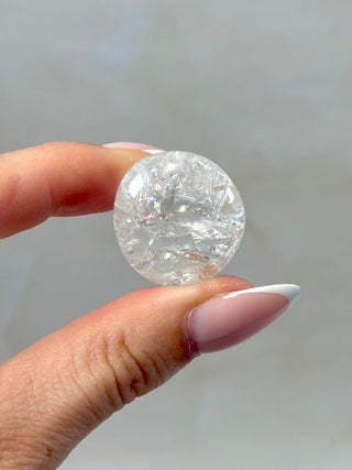 FIRE & ICE QUARTZ (2) Tumble stone The Crystal Avenues 