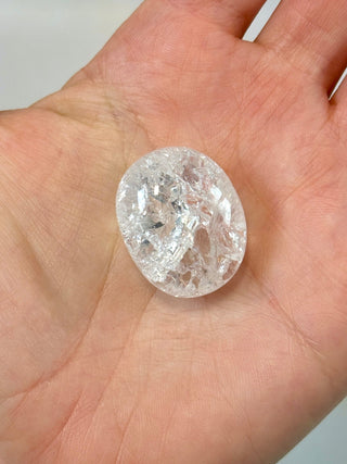 FIRE & ICE QUARTZ (3) Tumble stone The Crystal Avenues 