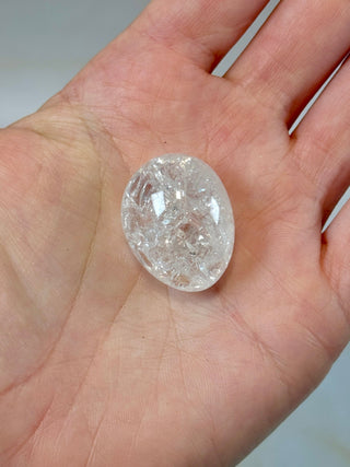 FIRE & ICE QUARTZ (4) Tumble stone The Crystal Avenues 