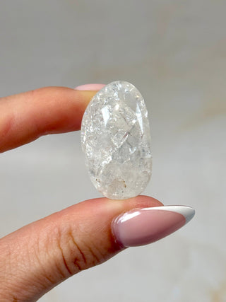 FIRE & ICE QUARTZ (7) Tumble stone The Crystal Avenues 