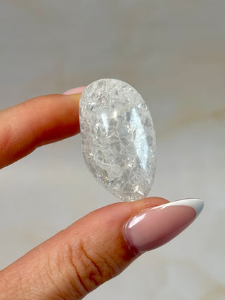 FIRE & ICE QUARTZ (8) Tumble stone The Crystal Avenues 
