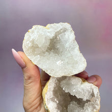 Load image into Gallery viewer, FRIENDSHIP WHITE QUARTZ GEODE (7) The Crystal Avenues 

