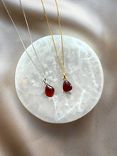 Load image into Gallery viewer, GARNET CRYSTAL NECKLACE - &#39;NUGGET&#39; PENDANT Necklace The Crystal Avenues 
