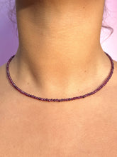 Indlæs billede til gallerivisning GARNET FACET CHOKER NECKLACE Necklace The Crystal Avenues 
