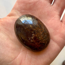 Load image into Gallery viewer, GARNET PALM STONE (3) Tumble Stone The Crystal Avenues 
